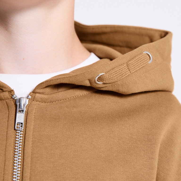 Zip hoodie "Tom star" Toffee